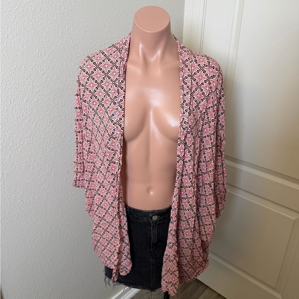 Victoria’s Secret Pink Patterned Kimono Robe Sz XS/S